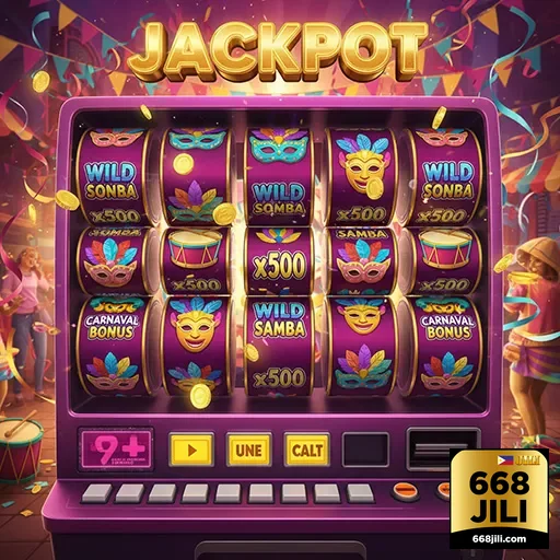 Excited players enjoying 668jili slot games on mobile